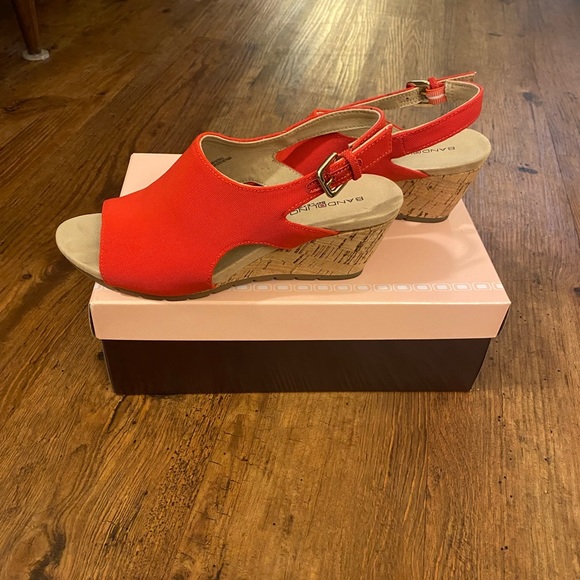 Holiday Getaway Cork Wedge 🔥Fire Engine Red sz 7 NWT - Picture 5 of 10